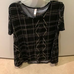 Lularoe Perfect T size L. Black and Beige. Very soft!